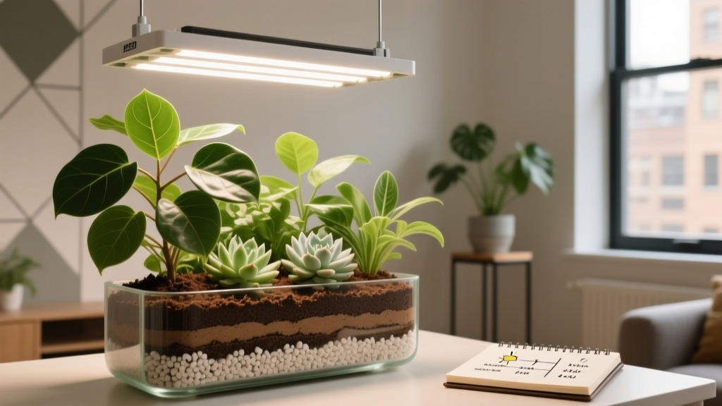 Grow Lights for Indoor Plants: Optimal Duration + Soil Mix