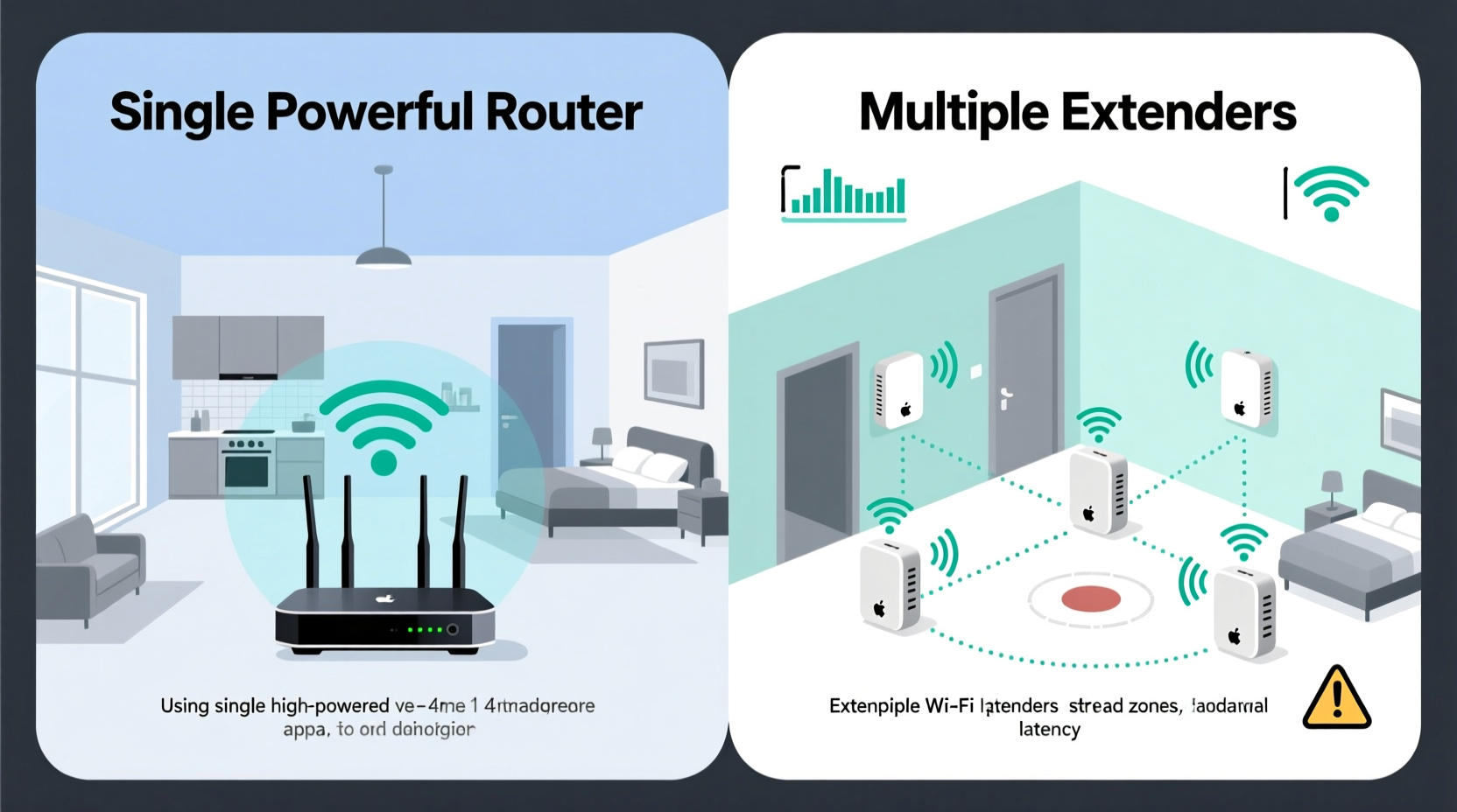 is it better to have one powerful router or multiple extenders