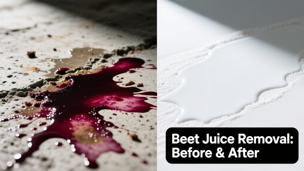 How to Remove Beet Juice from Concrete Surfaces