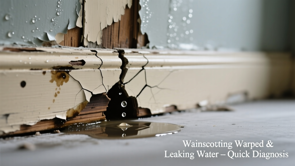 Wainscoting Warped and Leaking Water: Quick Diagnosis