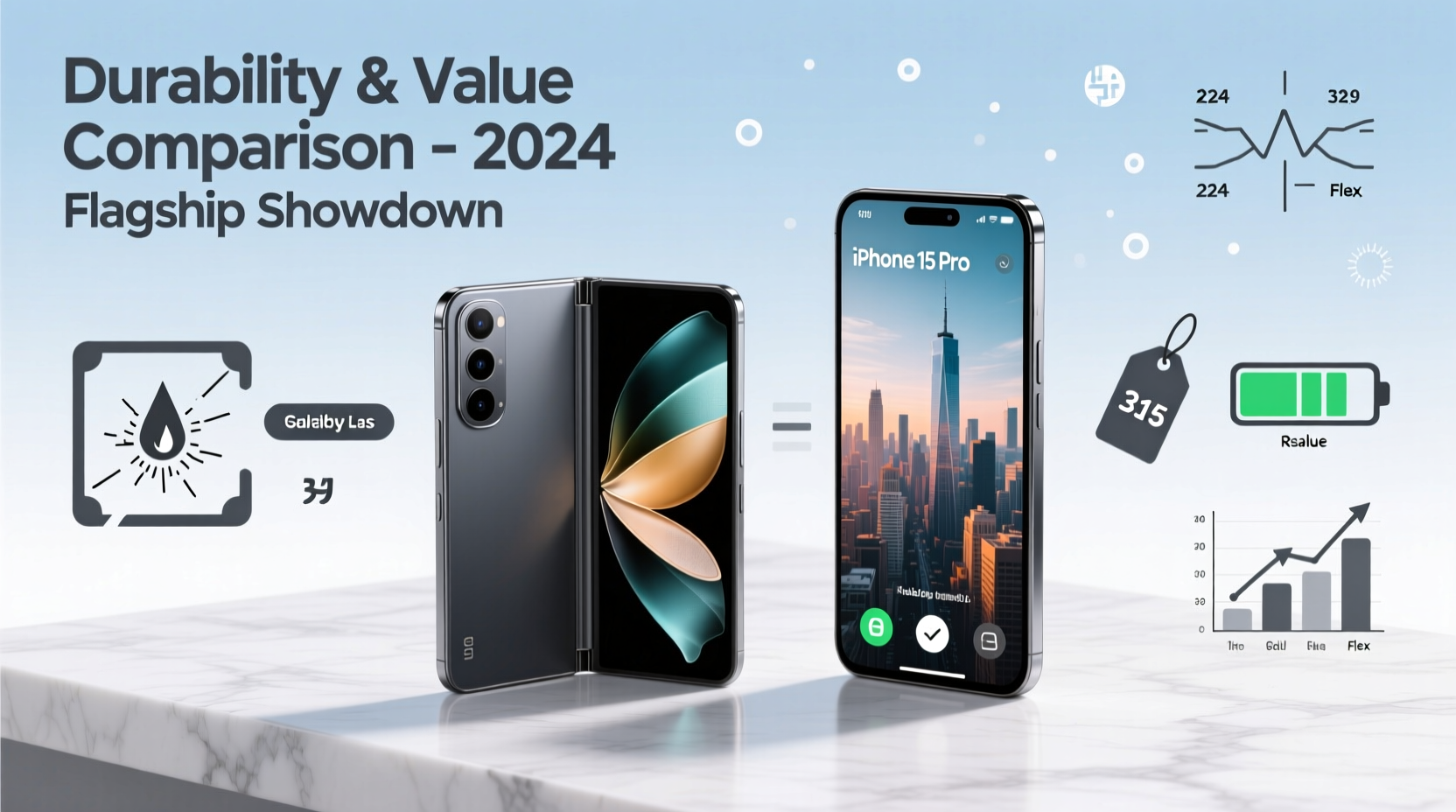 foldable phone vs traditional flagship durability and value compared