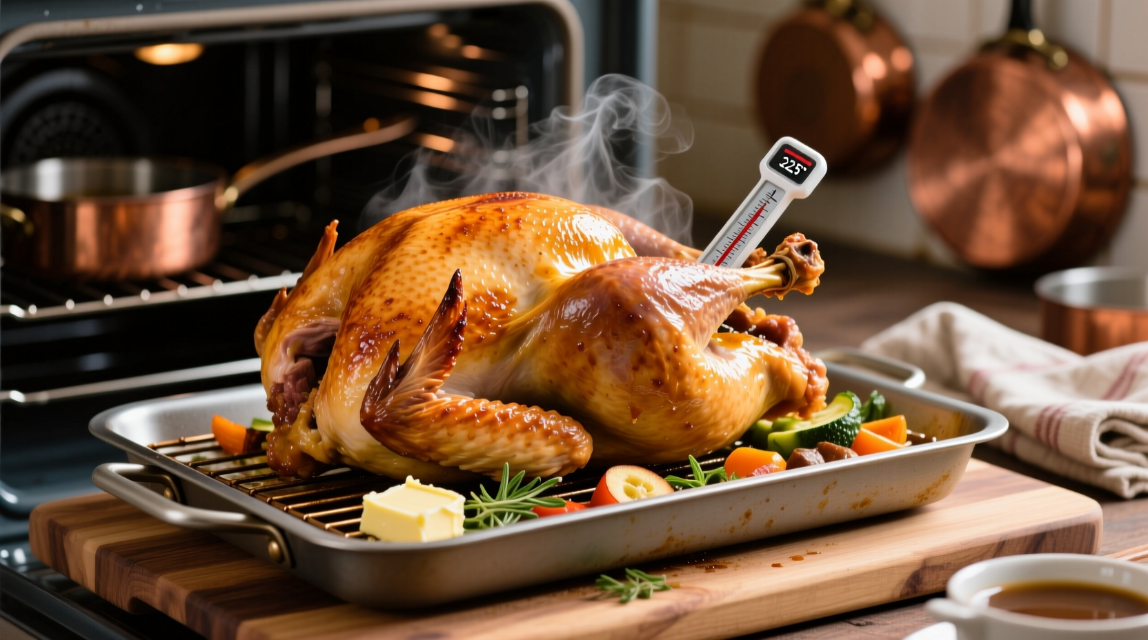 what is the temperature to cook a turkey at