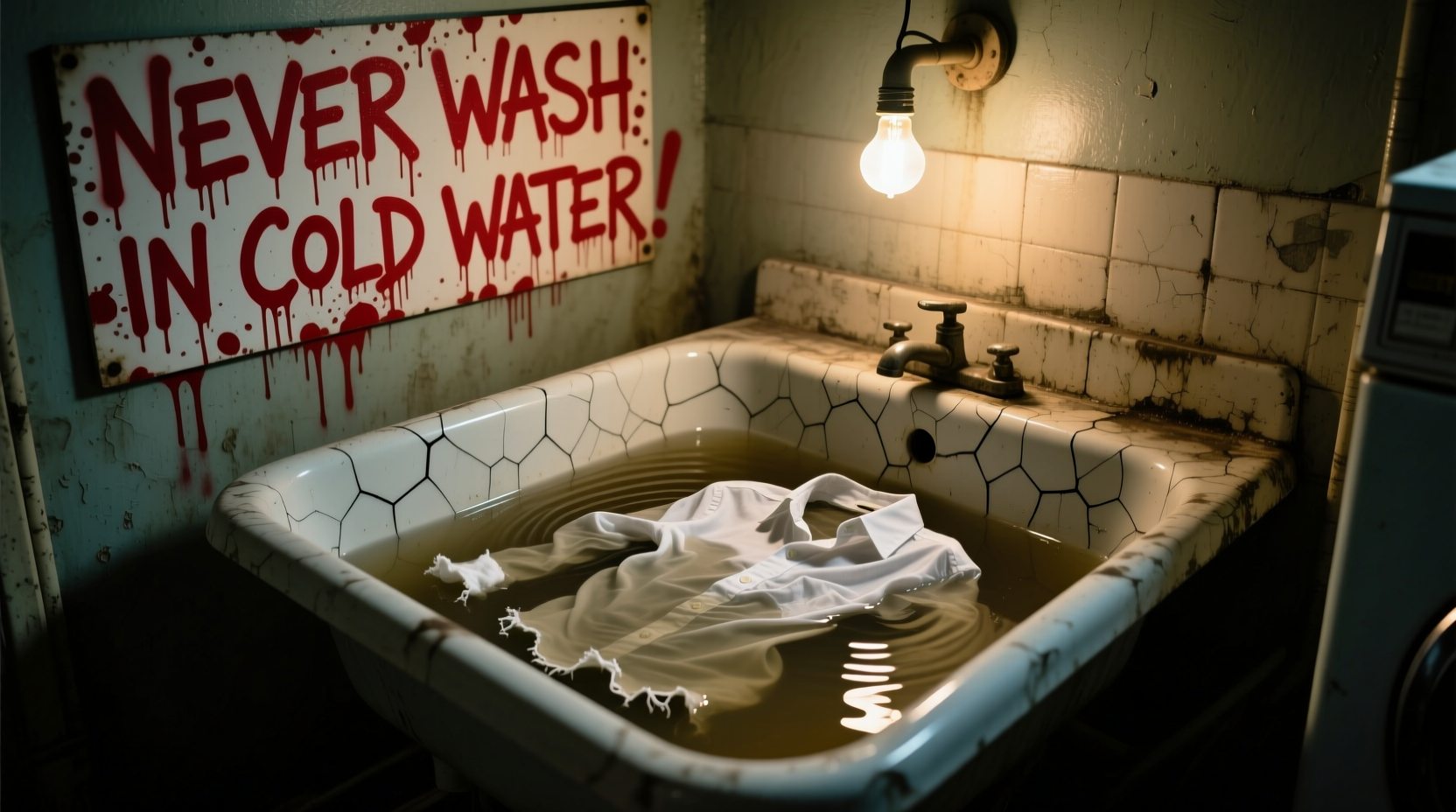 never wash in cold water