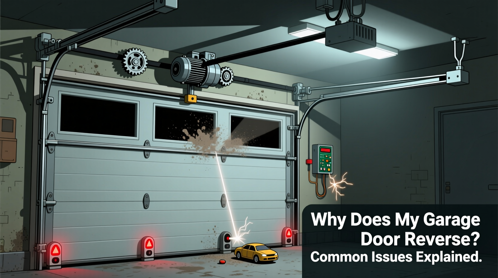 why does my garage door reverse on its own common issues