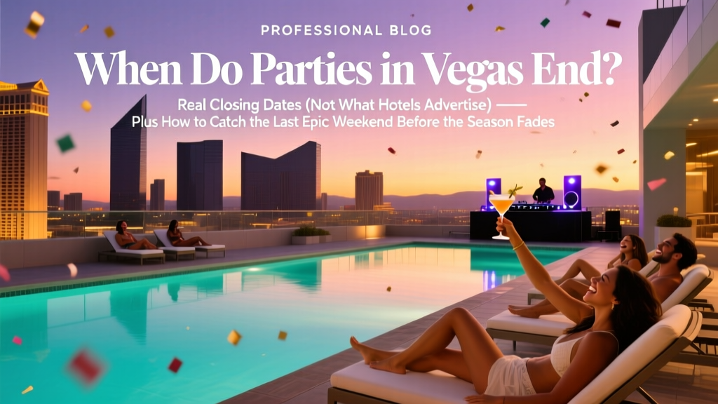 When Do Pool Parties in Vegas End? (2026)