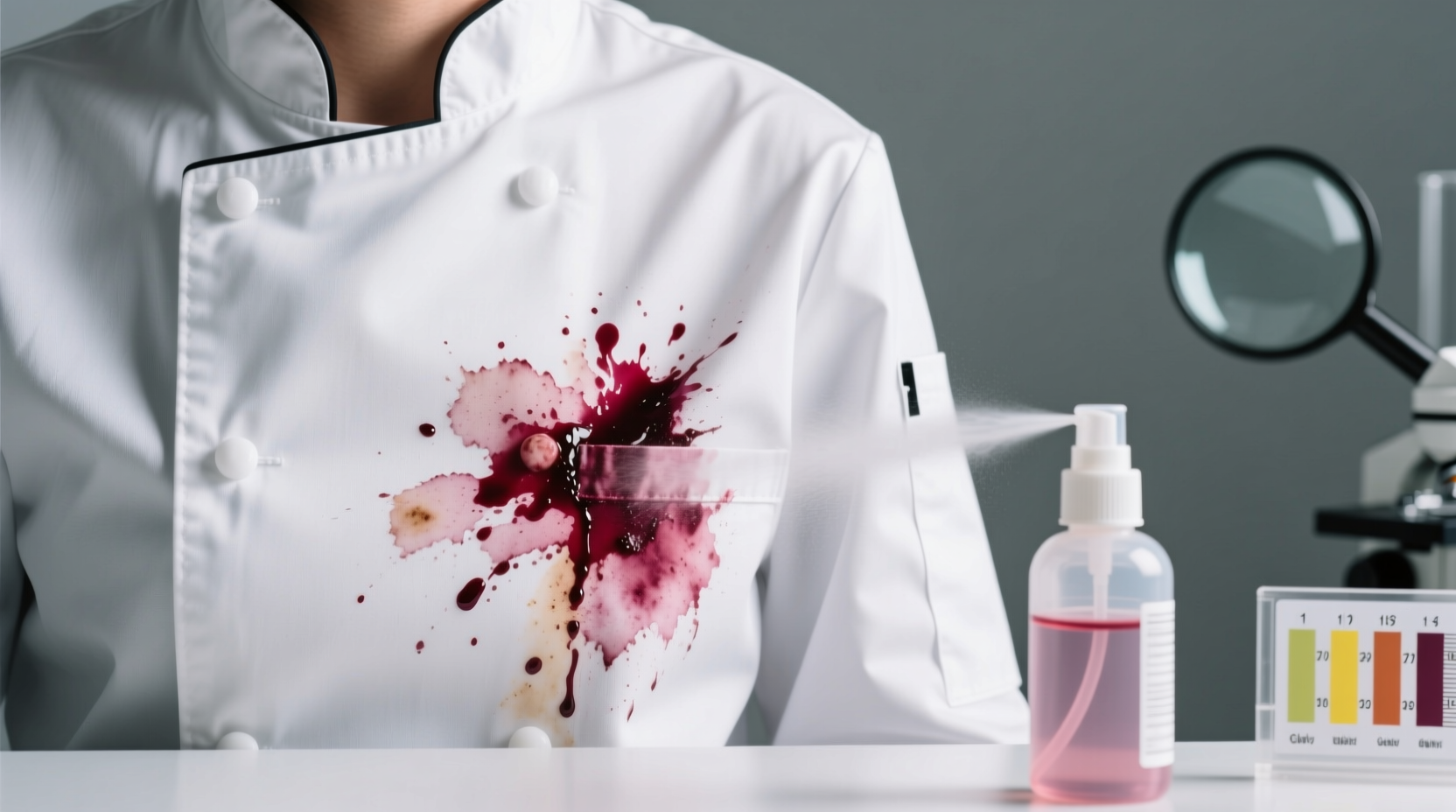 how to remove beet juice stains from white chef coats