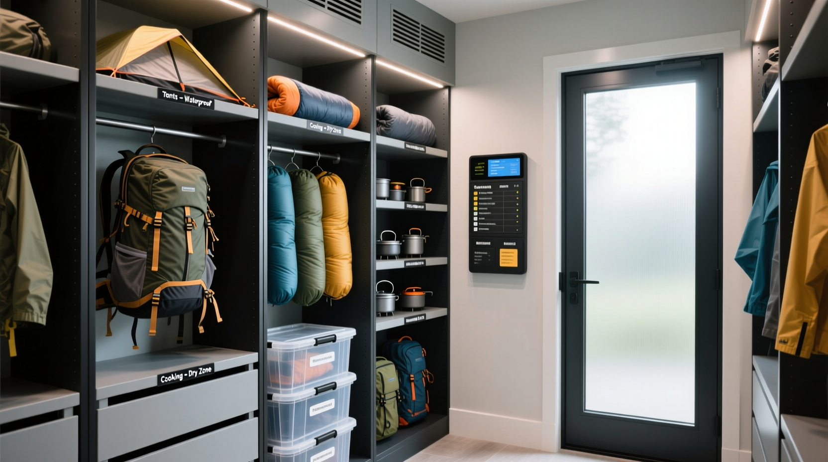 closet organization tips for hiking gear