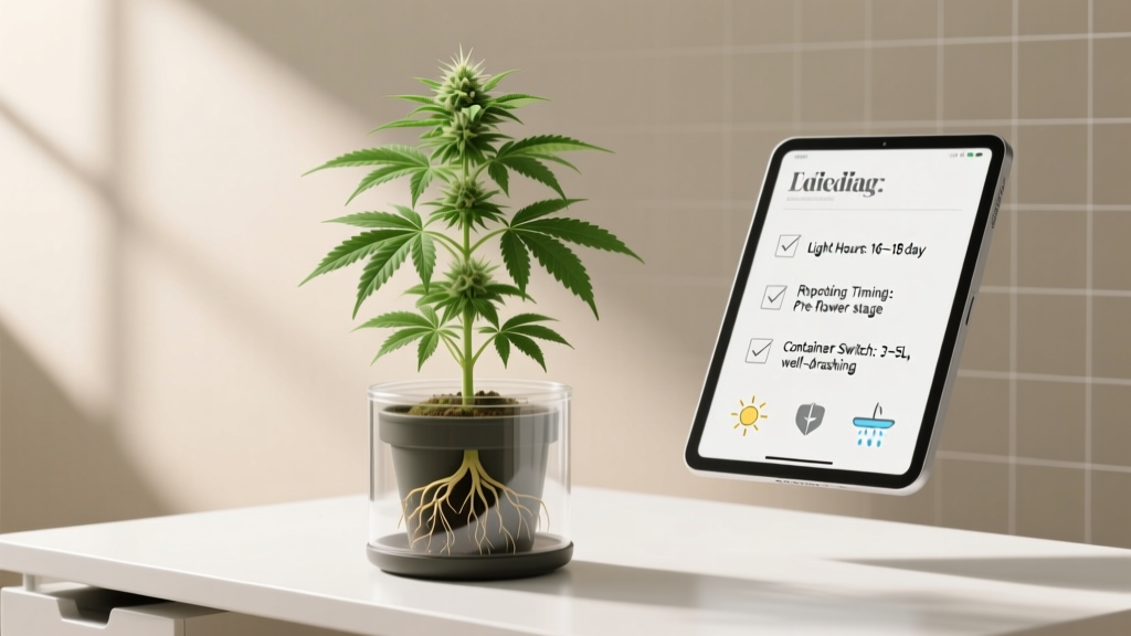 Indoor Marijuana Light & Repotting Guide (2026)