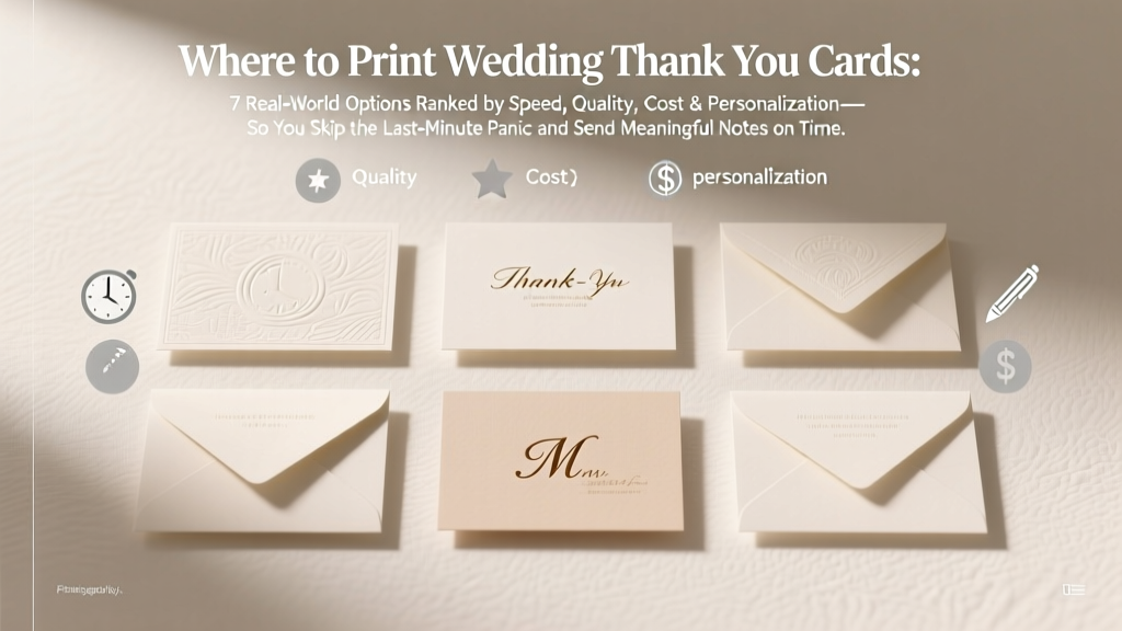 Print Wedding Thank You Cards: 7 Top Options (2026)