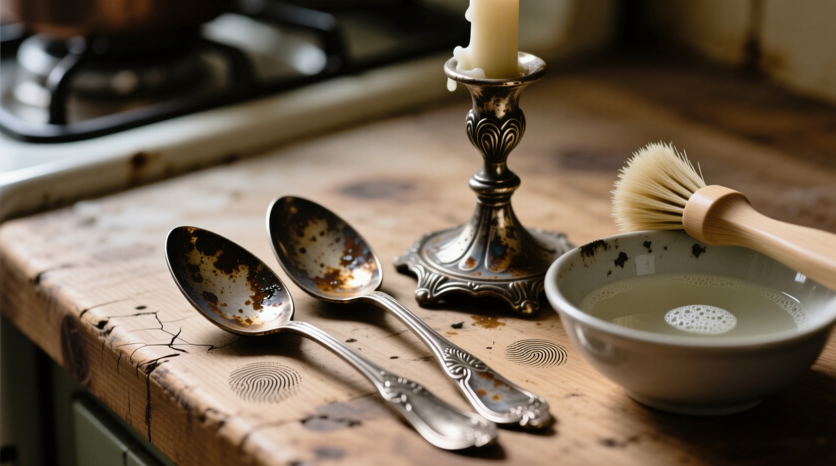 how to clean tarnished silver