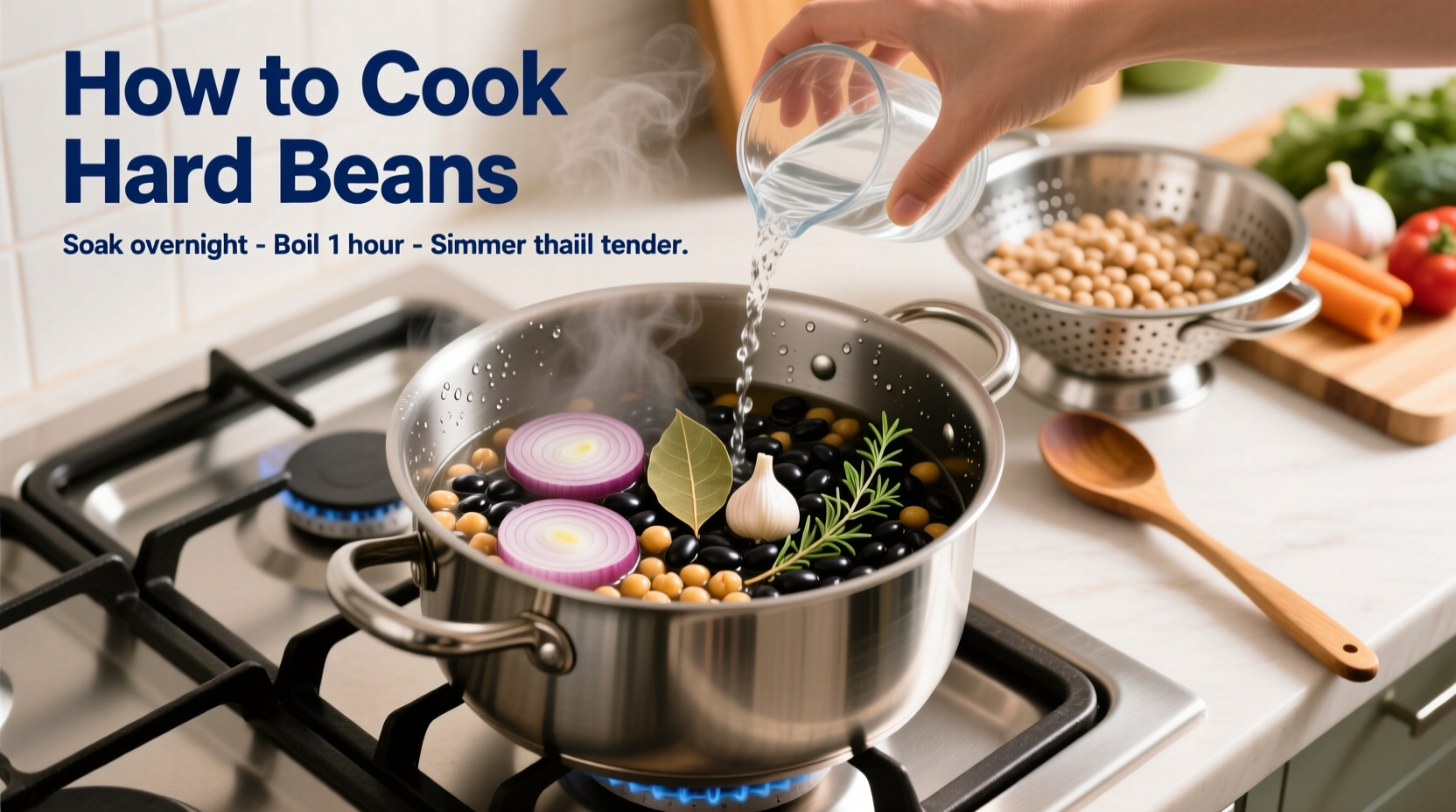 how to cook hard beans