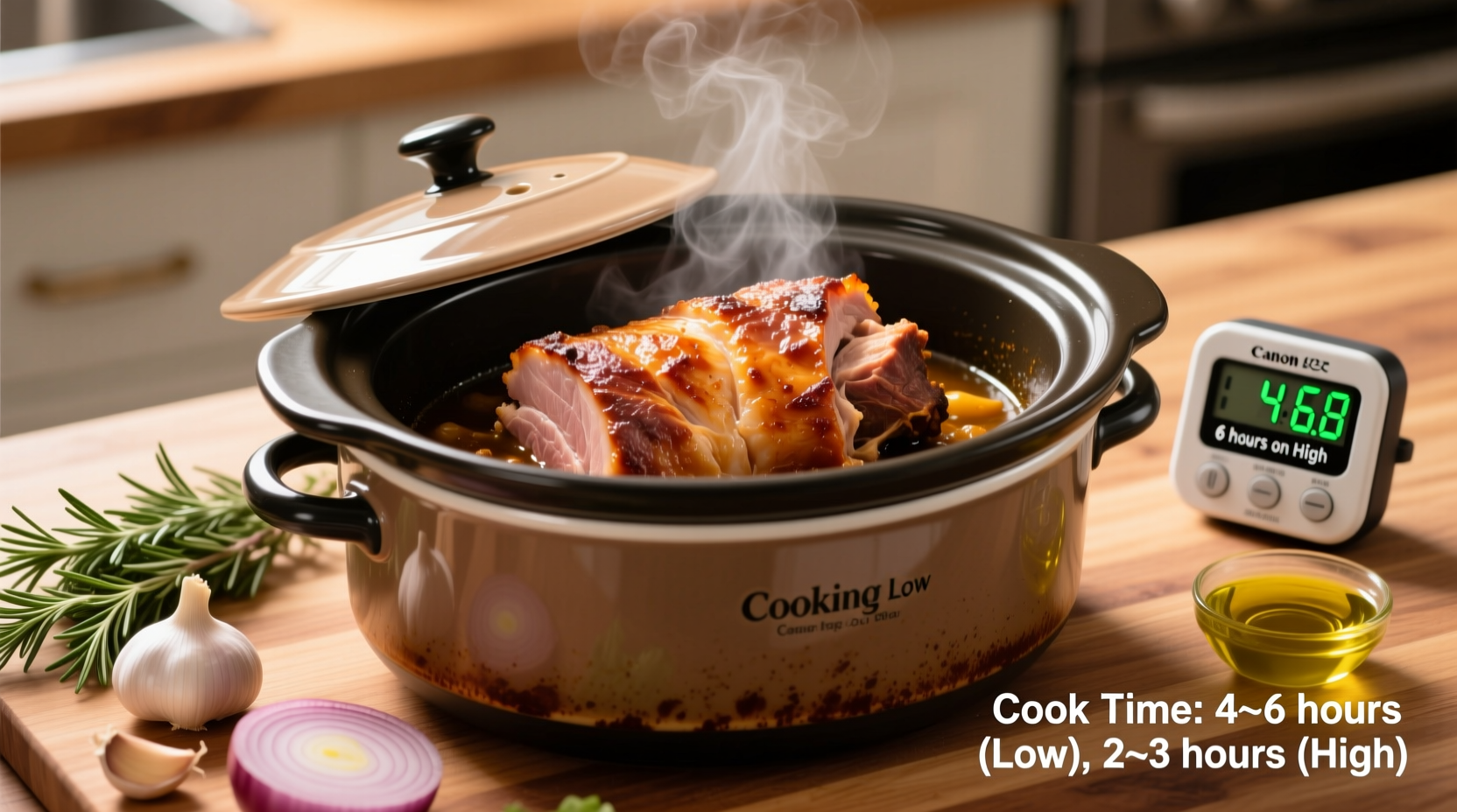 how long cook pork loin in crock pot