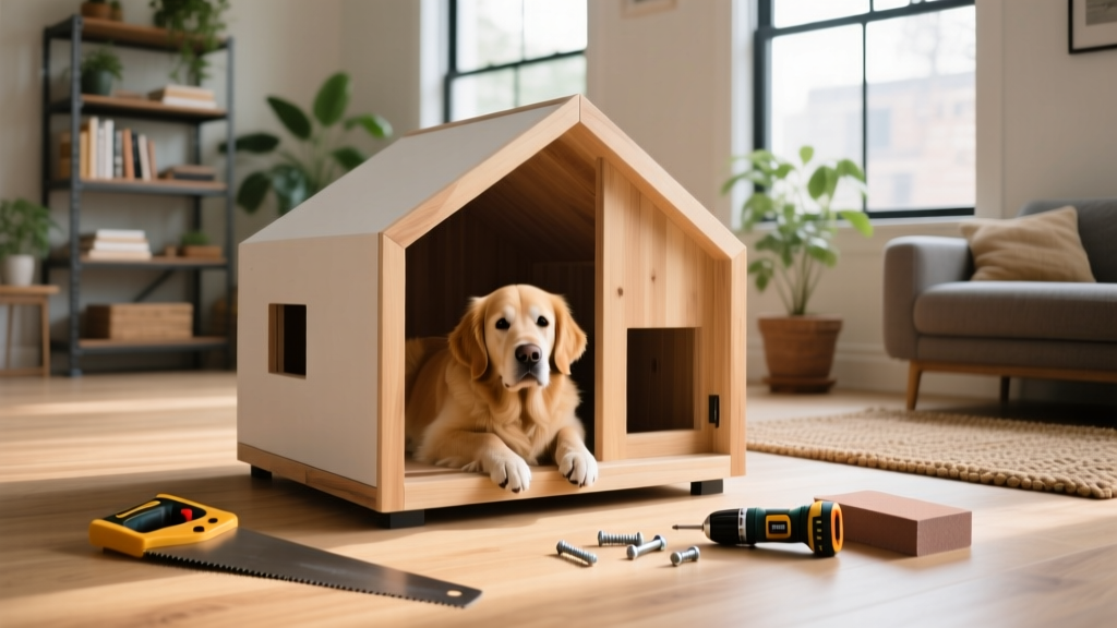 How To Build a Modern Indoor Doghouse