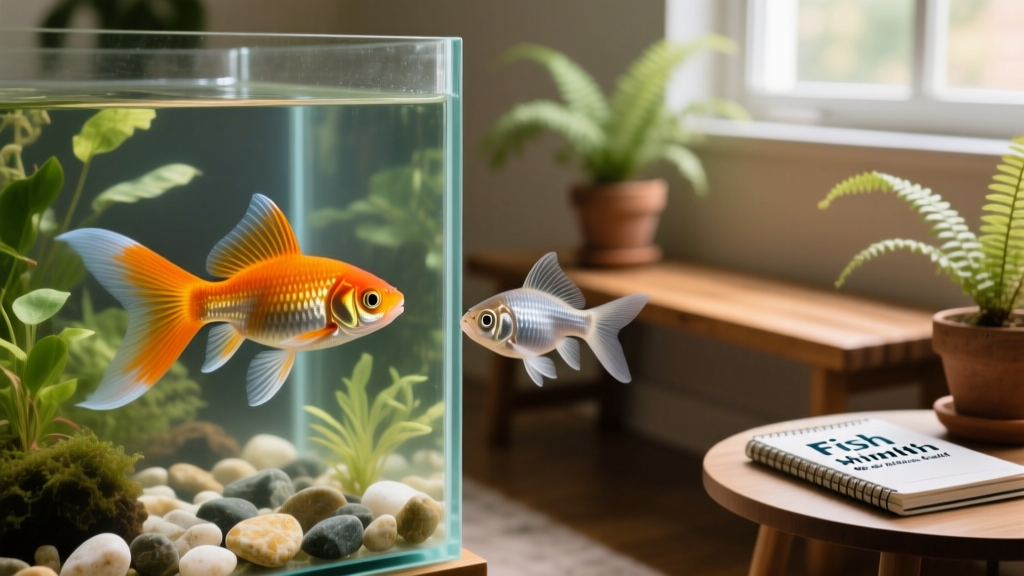 Side-by-side comparison of healthy guppy fins versus clamped fins in a stressed fish
