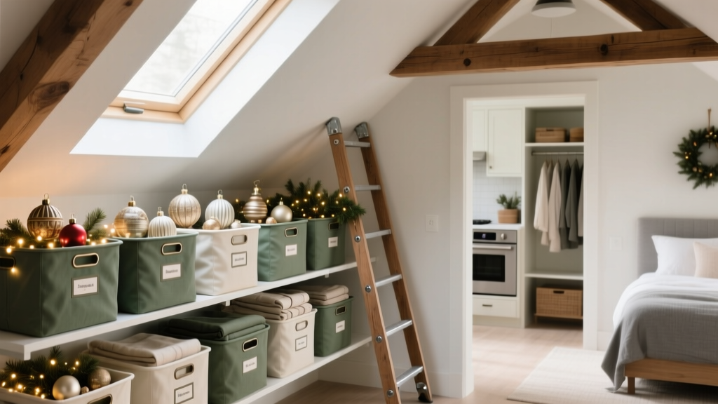Attic Holiday Decor Bin System: The 'No-Ladder Inventory ...