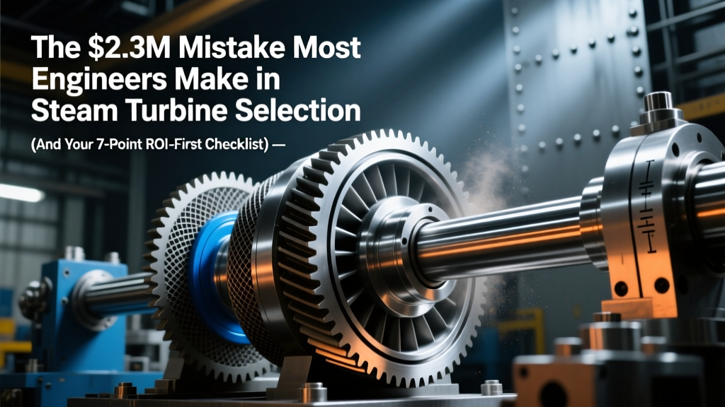 Steam Turbine Selection: Avoid the $2.3M Mistake