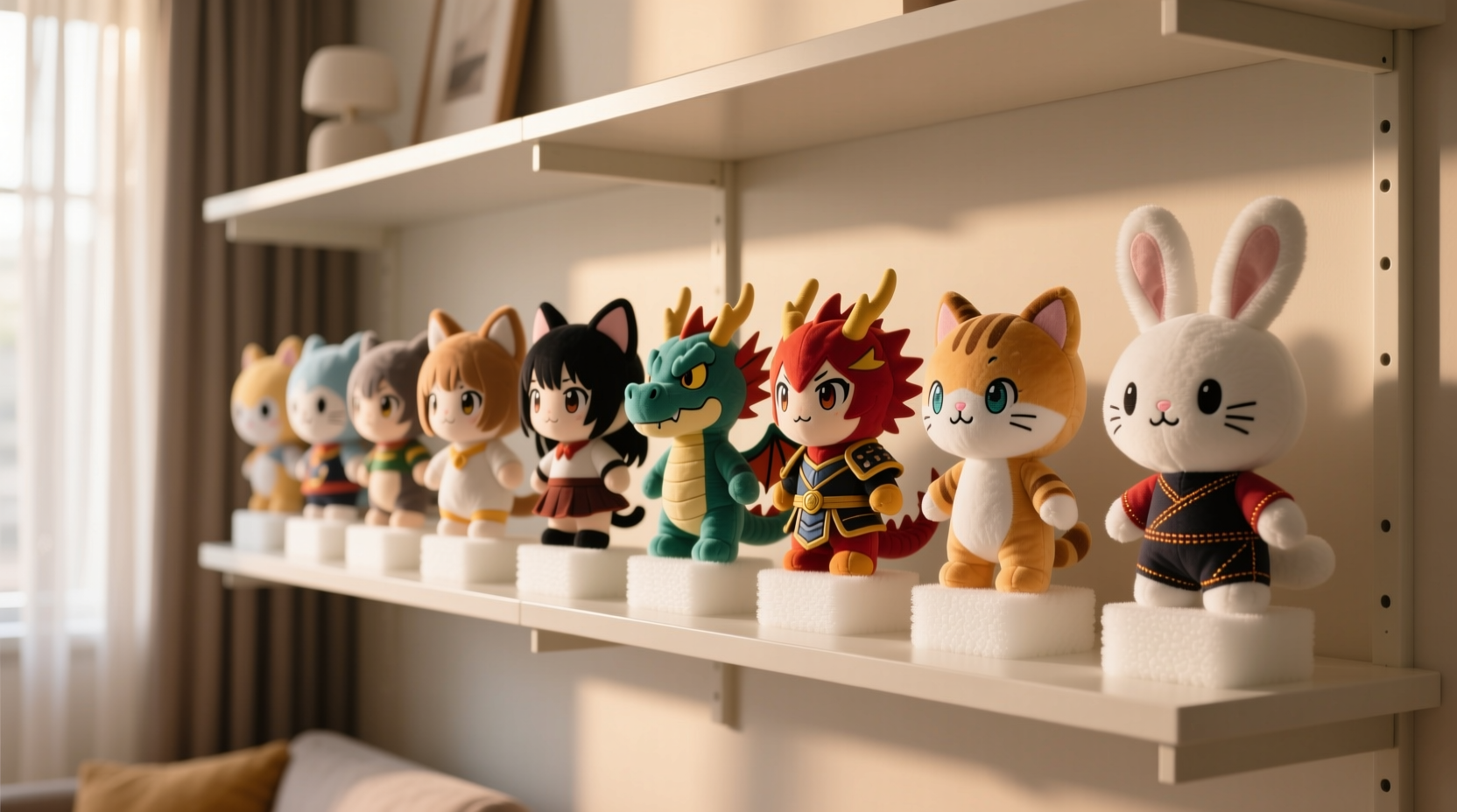 closet organization tips anime plushie ear protection