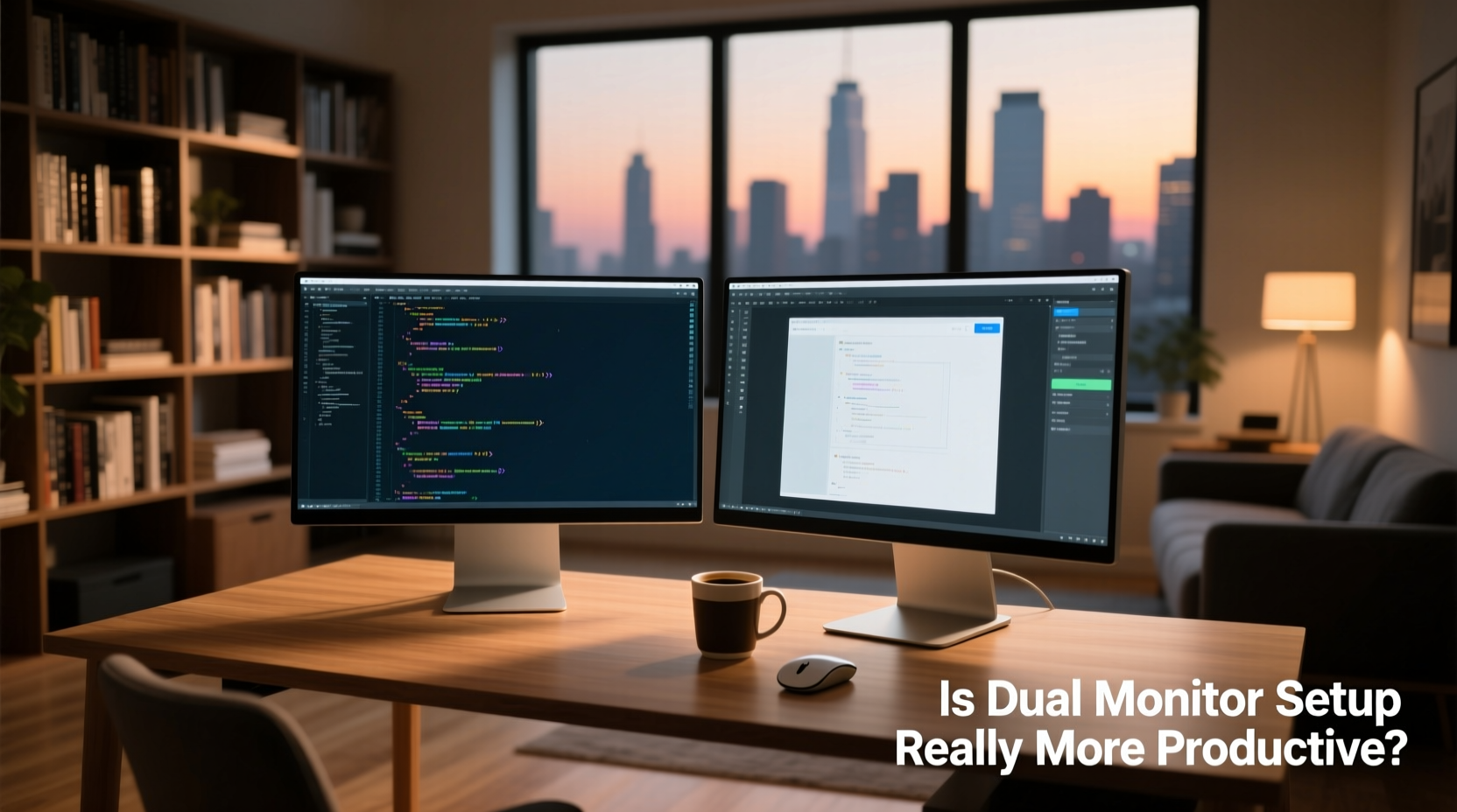 is dual monitor setup really more productive or just desk clutter