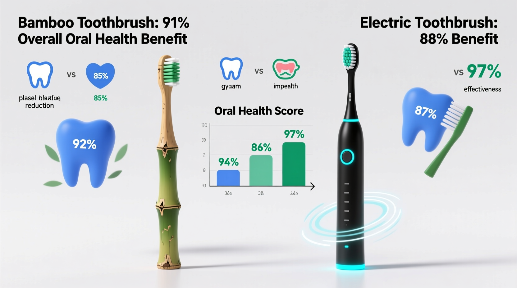 bamboo toothbrush vs electric toothbrush which one improves oral health more