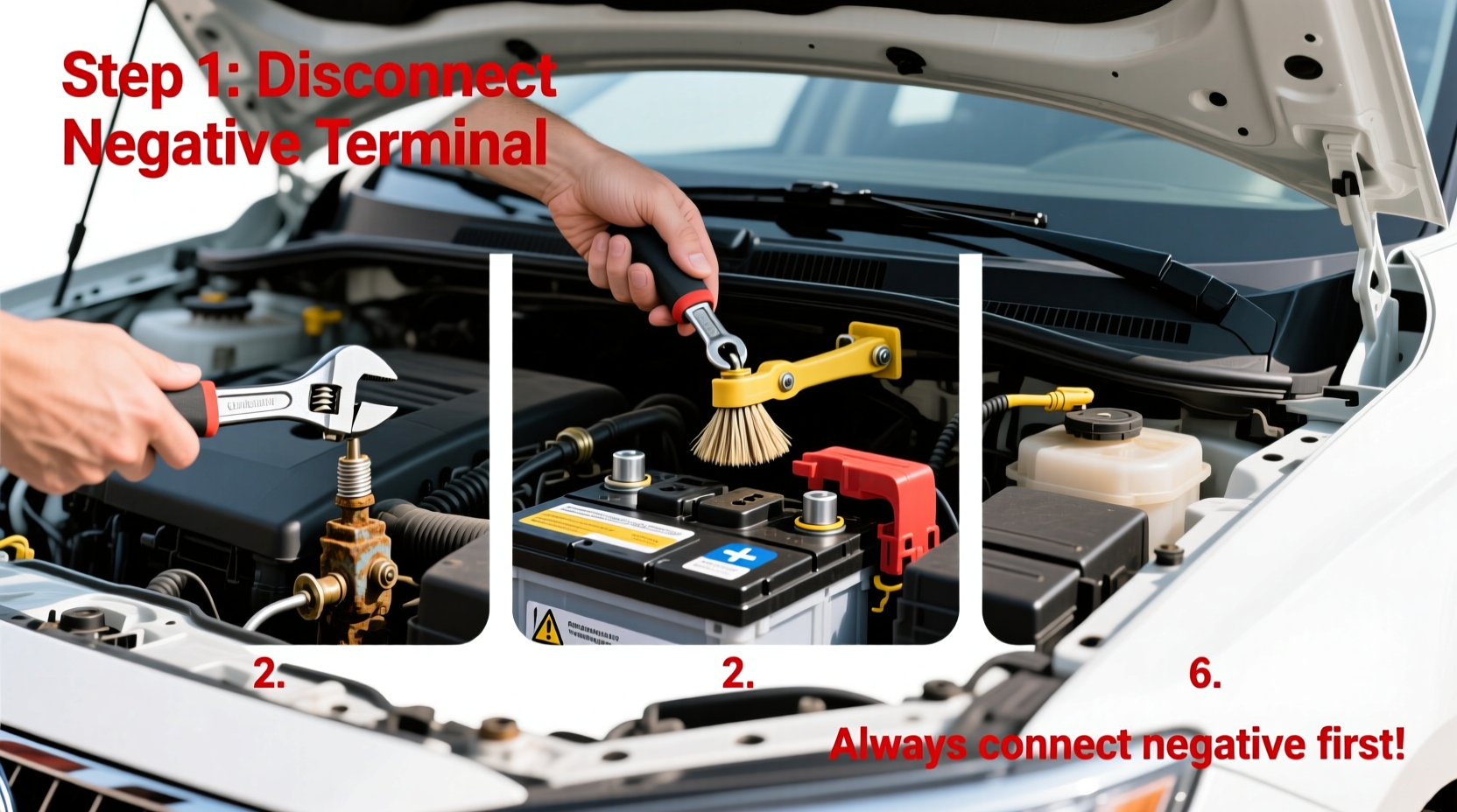 how to put in a new car battery