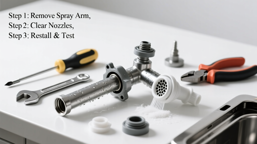 Fix Dishwasher Spray Arm Not Spinning – DIY Guide