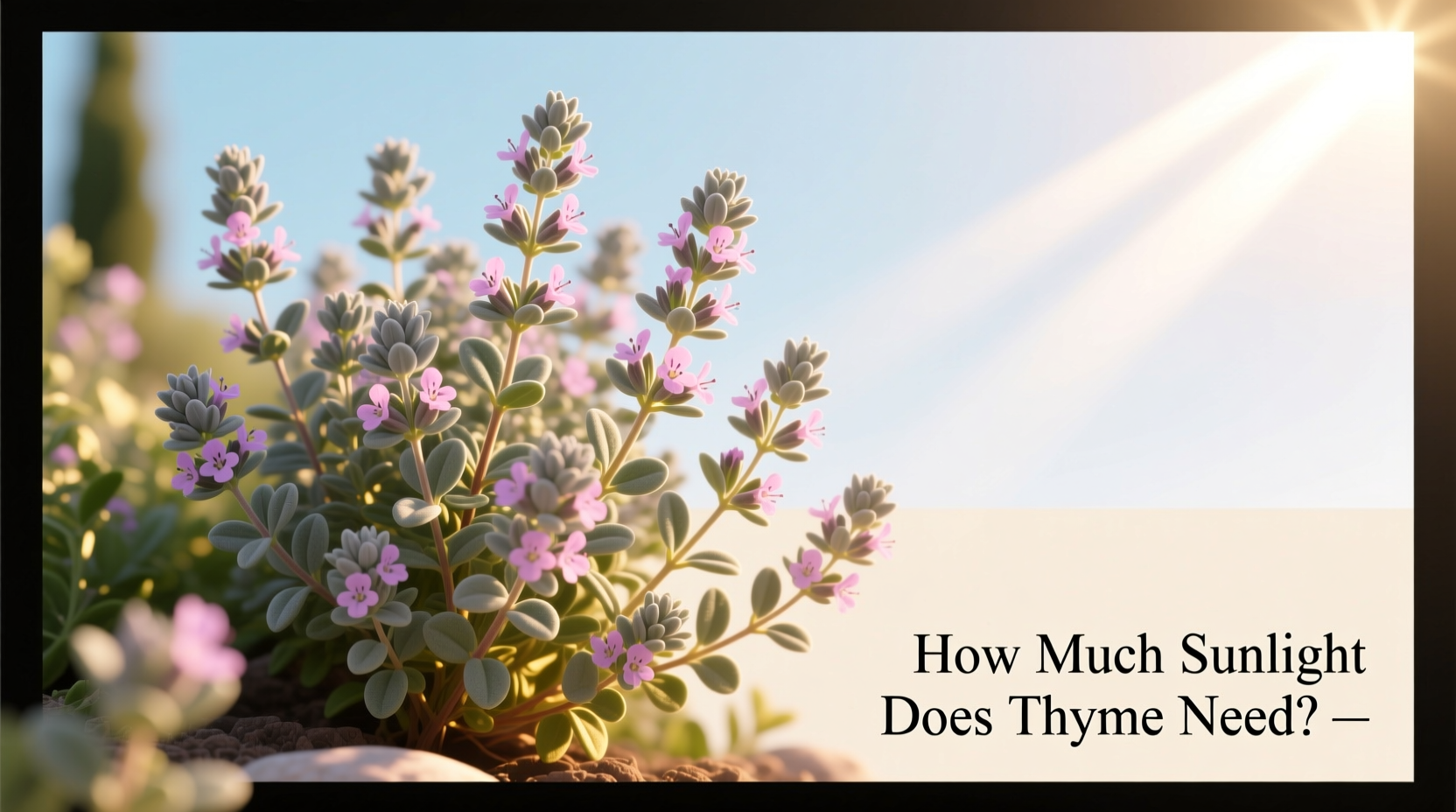 Thyme Sunlight Guide: 6-8 Hours Daily | TheHomeSprouts