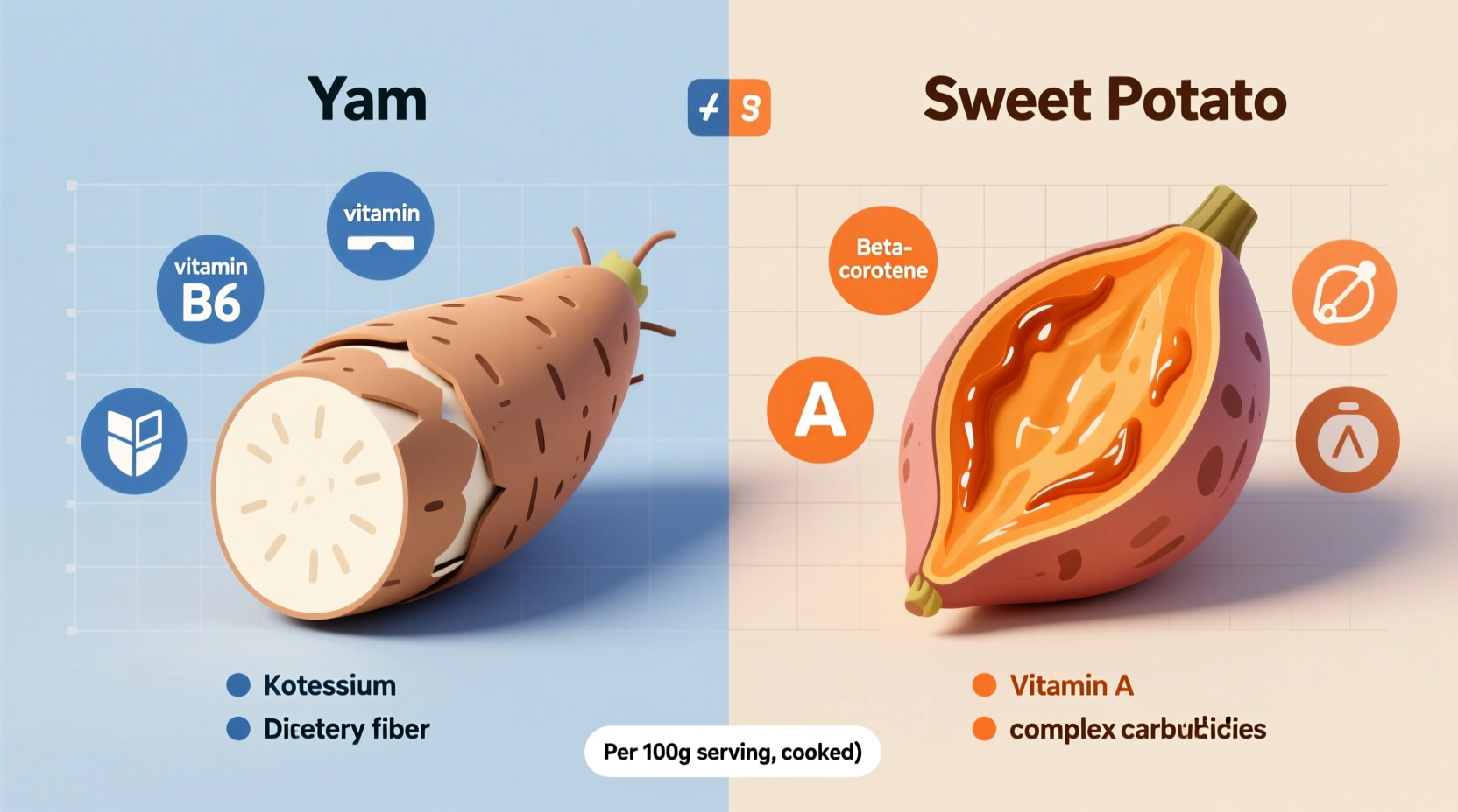 Yam vs Sweet Potato Nutrition: Key Differences Revealed
