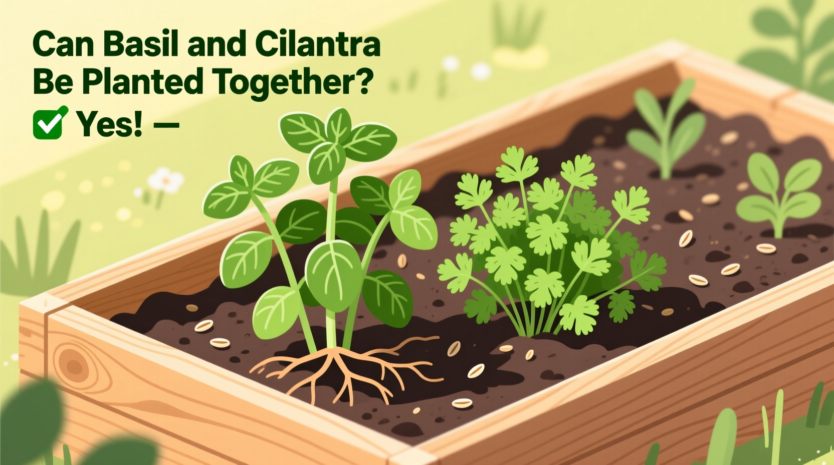 Grow Basil & Cilantro Together | TheHomeSprouts
