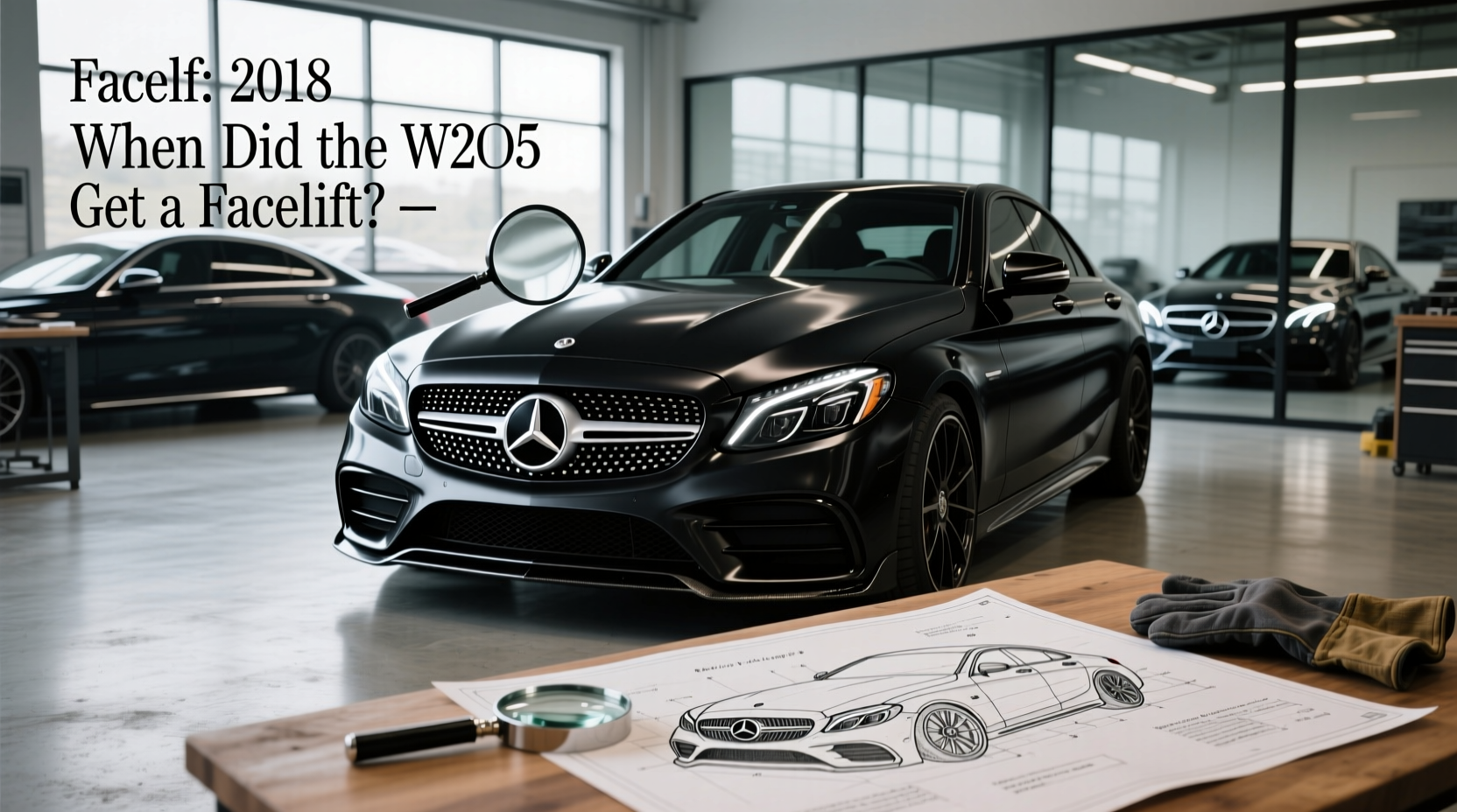 w205 front lip,When did the W205 get a facelift? buying guide