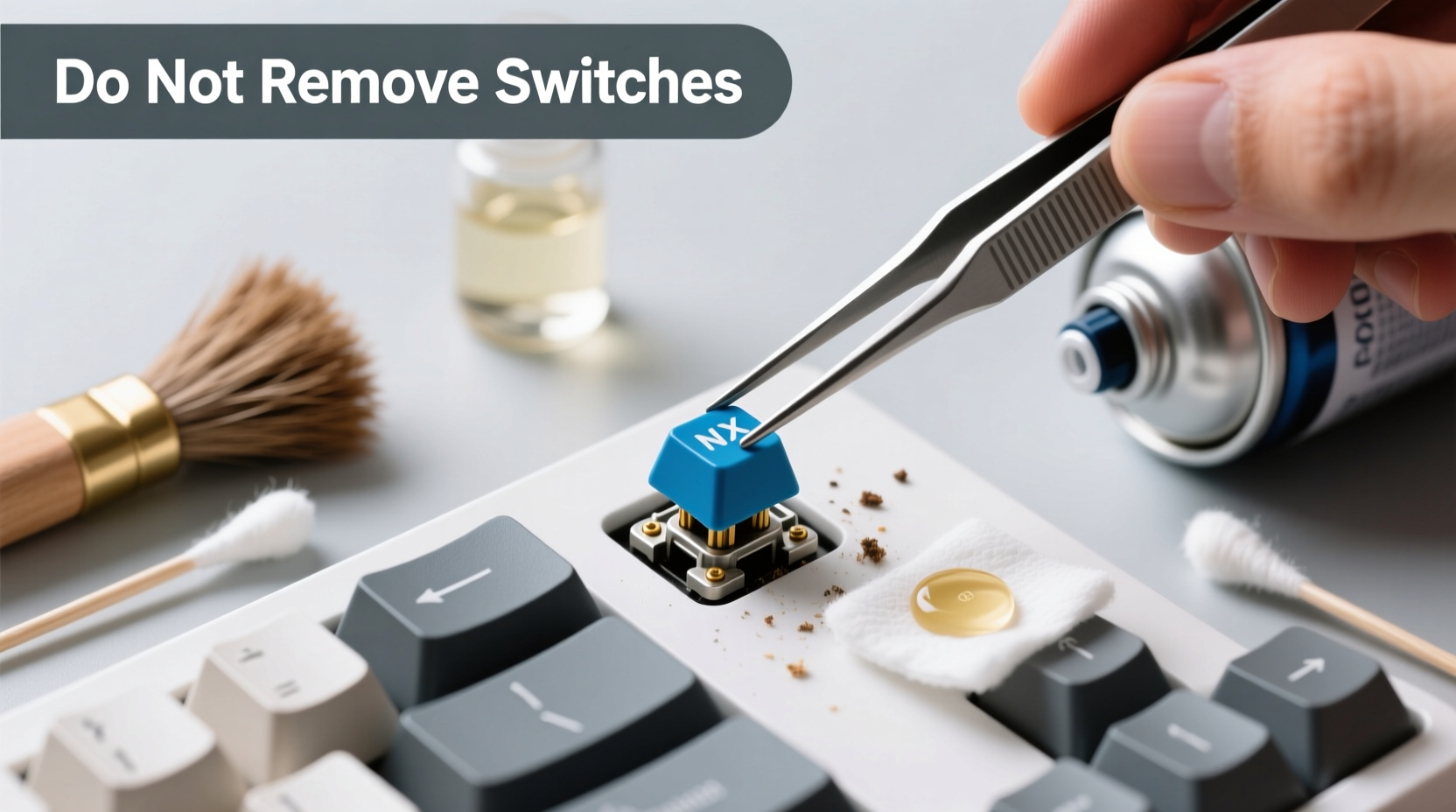 how to clean your mechanical keyboard switches without taking it apart