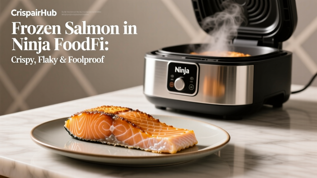 Frozen Salmon in Ninja Foodi: Crispy, Flaky & Foolproof