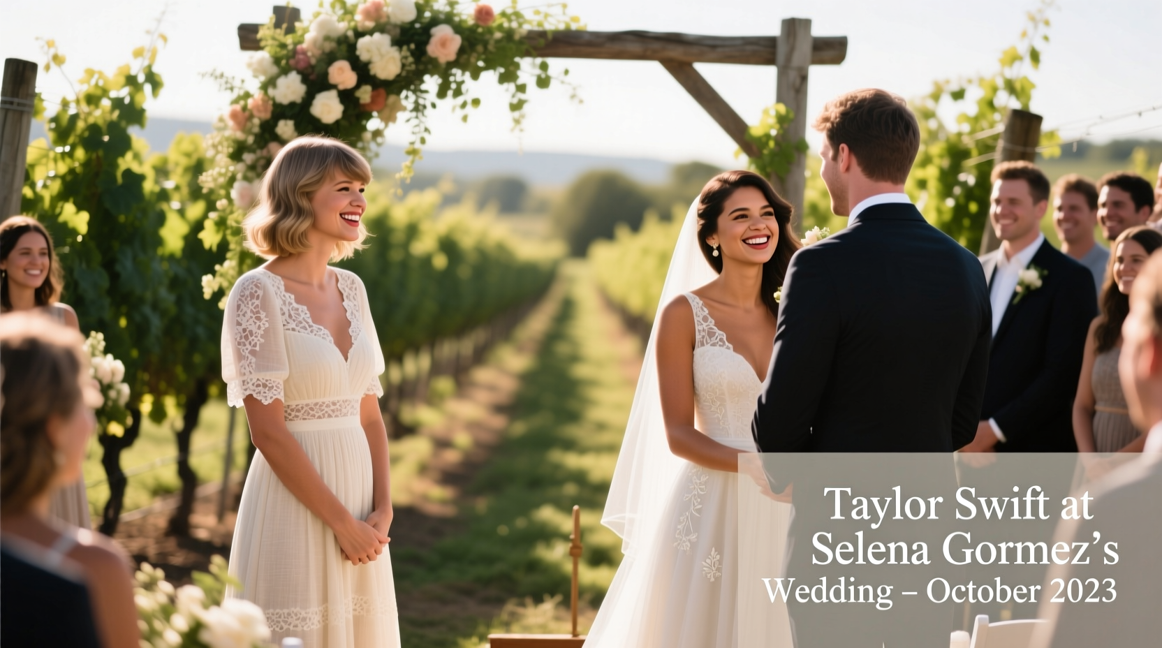 did taylor swift go to selena gomez wedding