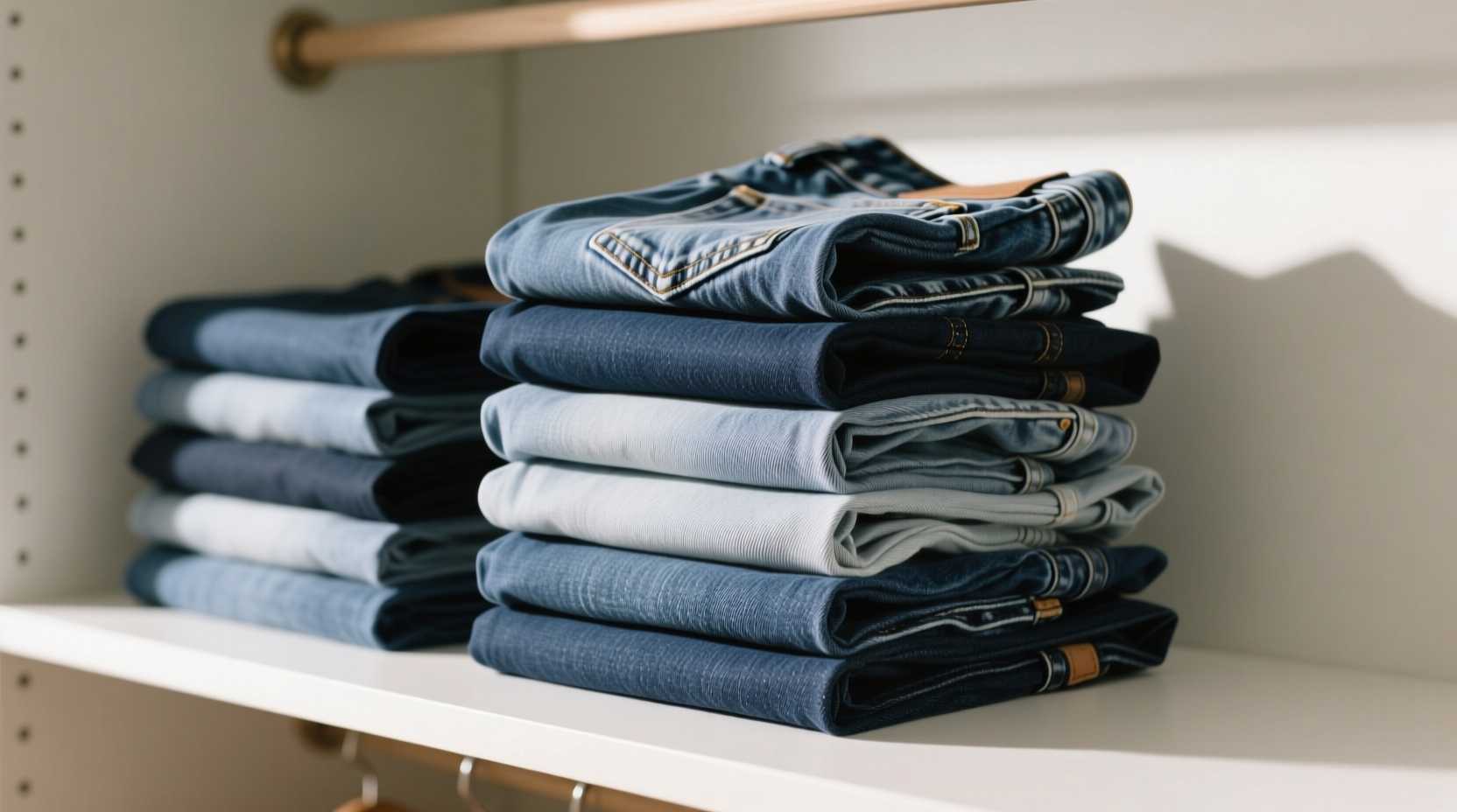 folded jeans vs hanging jeans the denim truth