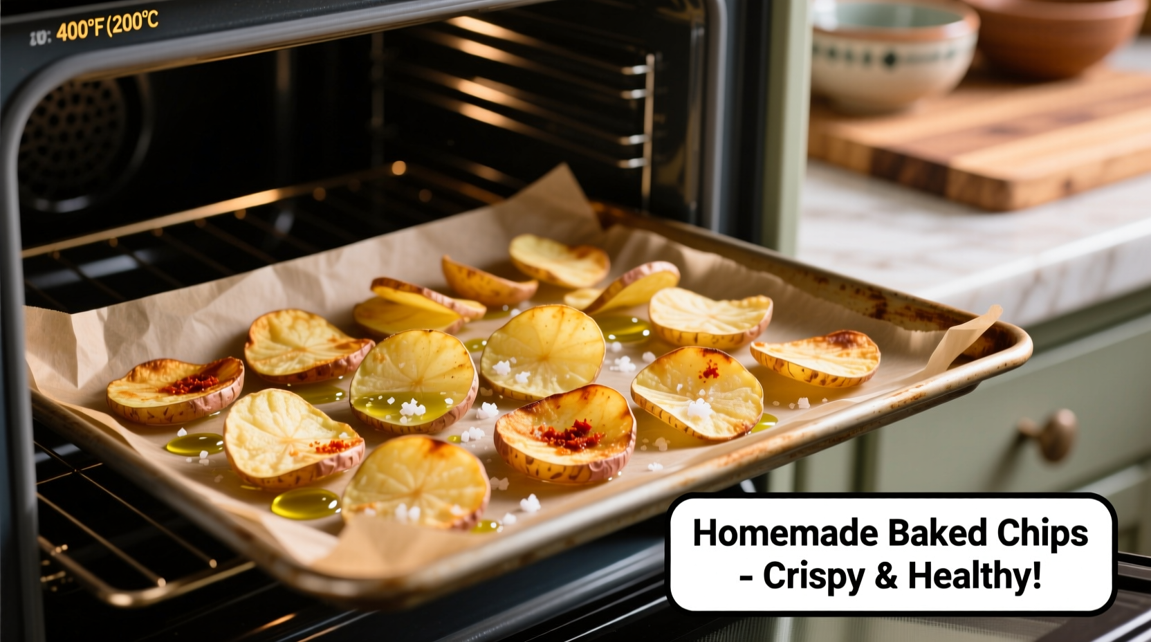 Perfect Oven-Baked Potato Chips: Crispy Recipe in 20 Minutes