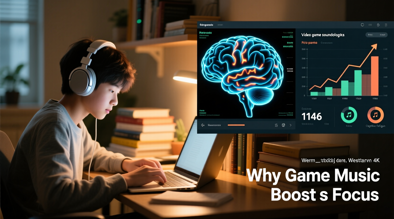 why do video game soundtracks boost focus while studying or working