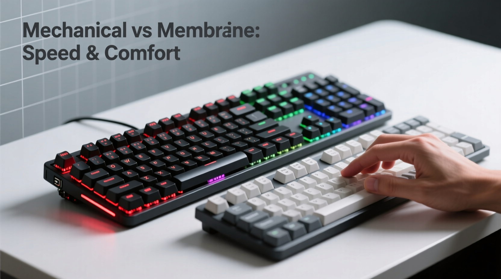 mechanical gaming keyboard vs membrane which improves typing speed and comfort