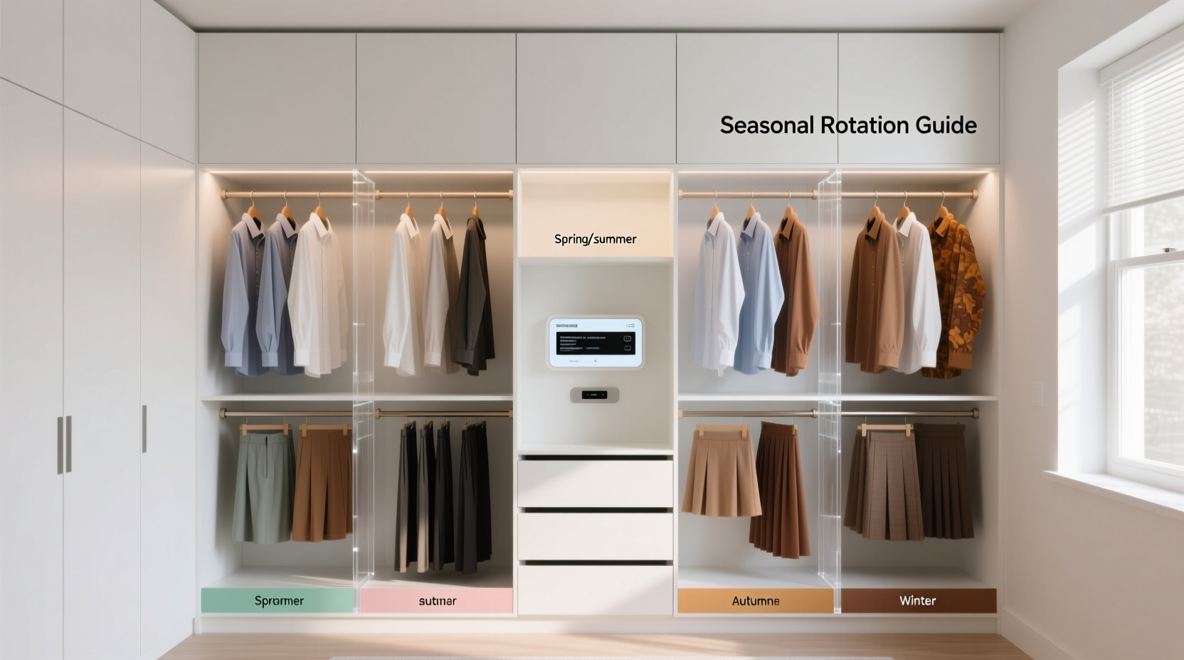 shared closet organization seasonal timeline fix