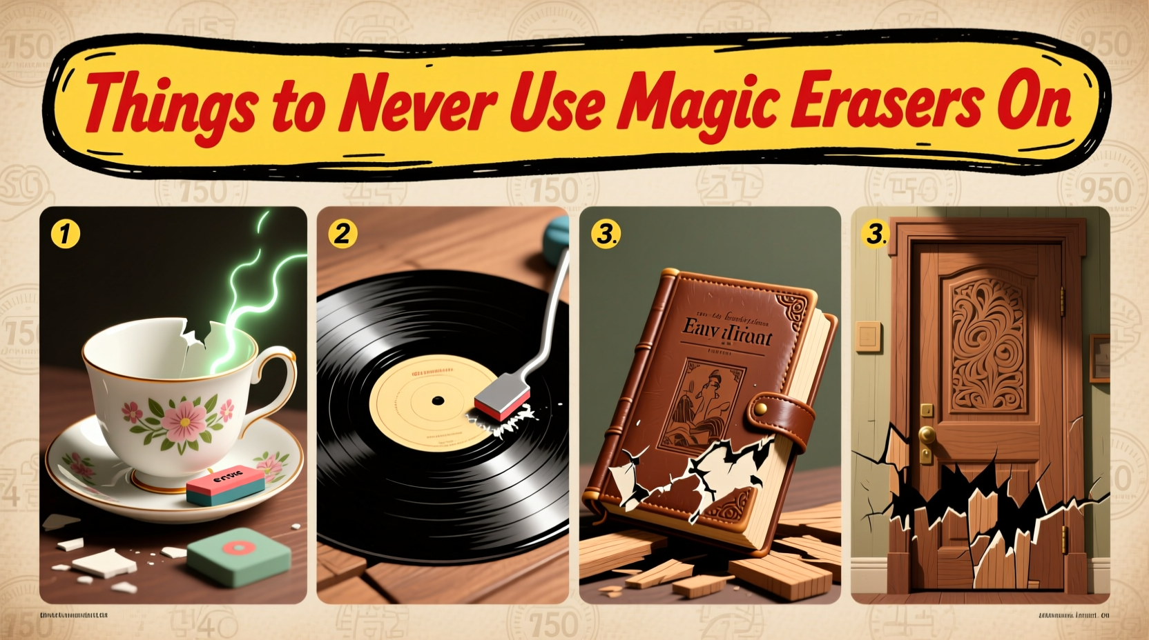 things to never use magic erasers on