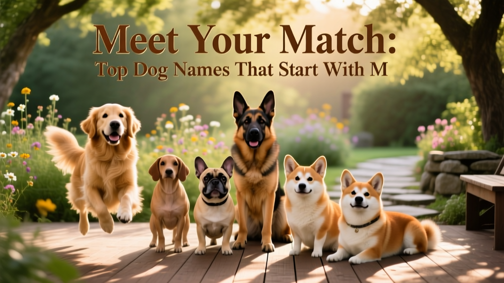 Meet your match: Top dog names that start with M