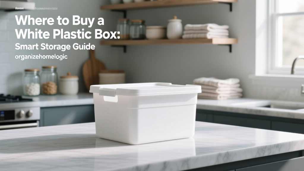 Where to Buy a White Plastic Box: Smart Storage Guide