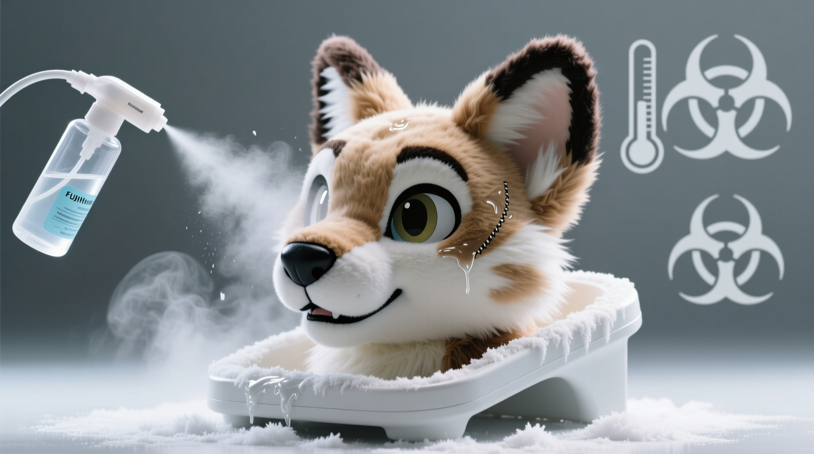 how to sanitize fursuit heads safely