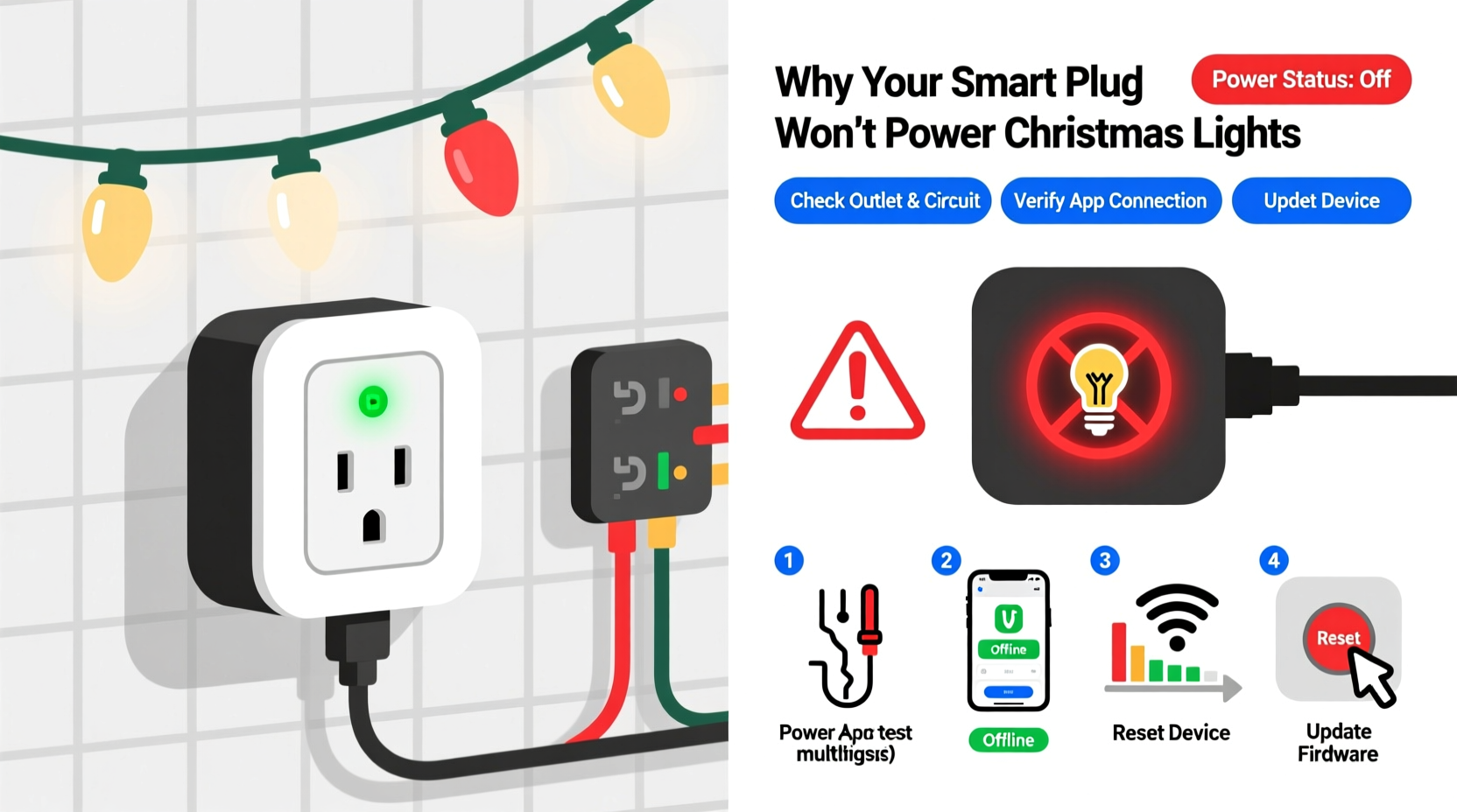 why does my smart plug fail to power christmas lights and how to troubleshoot