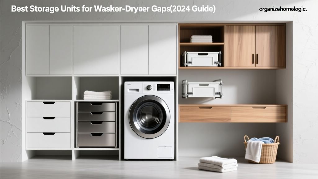 Best Storage Units for Washer-Dryer Gaps (2024 Guide)