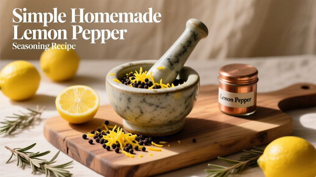 Simple Homemade Lemon Pepper Seasoning Recipe