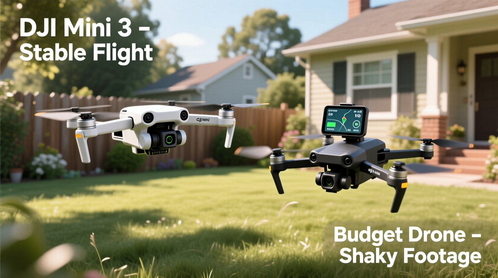budget drone vs dji mini which captures stable footage for beginners