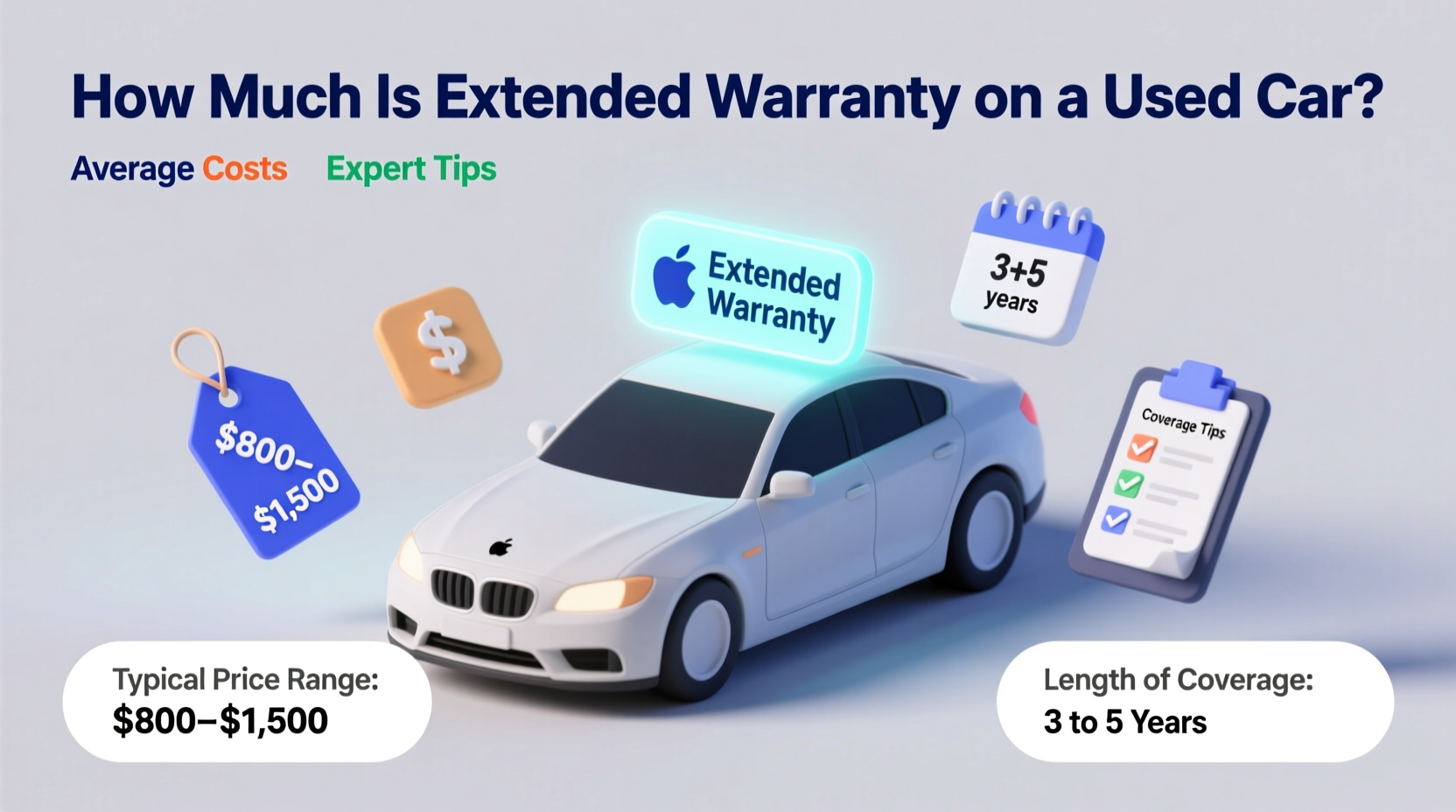 how much is extended warranty on a used car