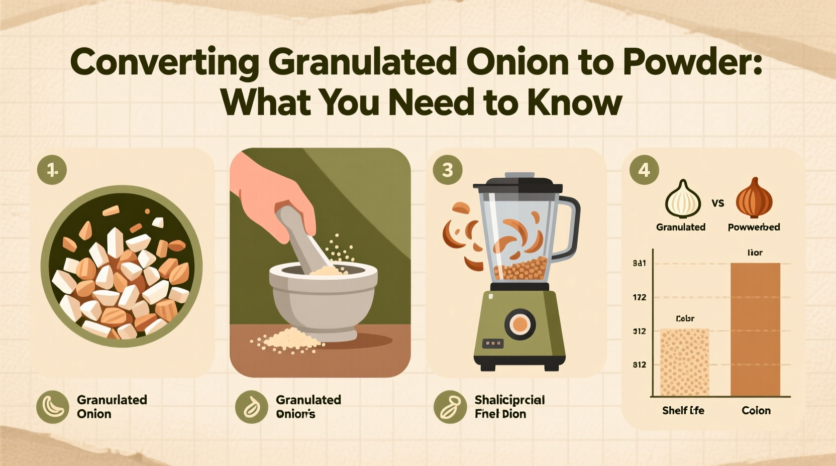converting granulated onion to powder what you need to know