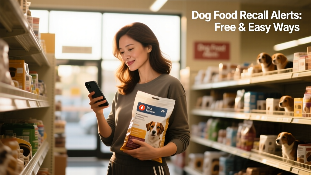 woman buying dog food