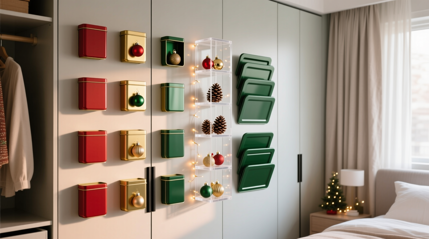 closet organization tips for holiday decor
