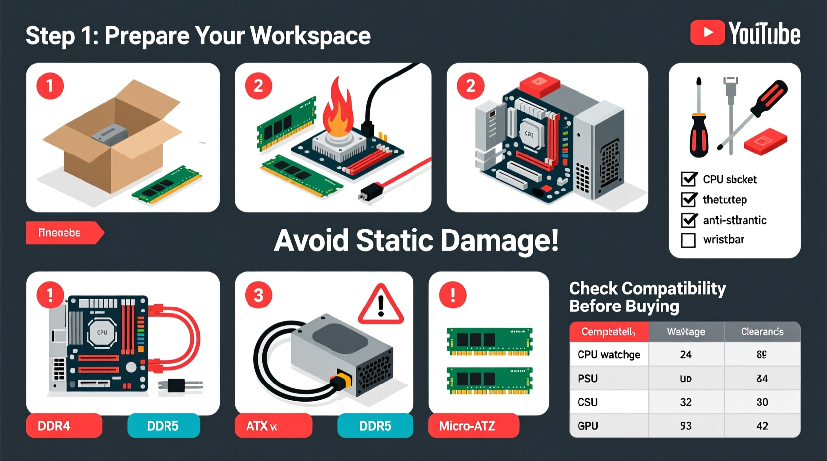 beginner guide to building a pc avoiding common mistakes and compatibility issues